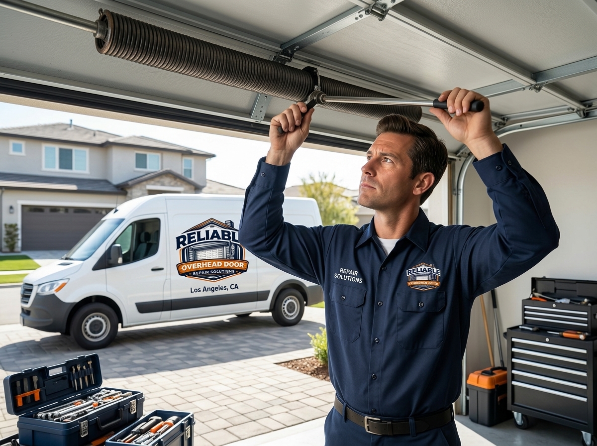 Garage Door Safety Check in Los Angeles